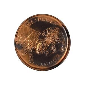 Giant Novelty Penny Fake Jumbo Coin, Rockford IL souvenir dated 1926